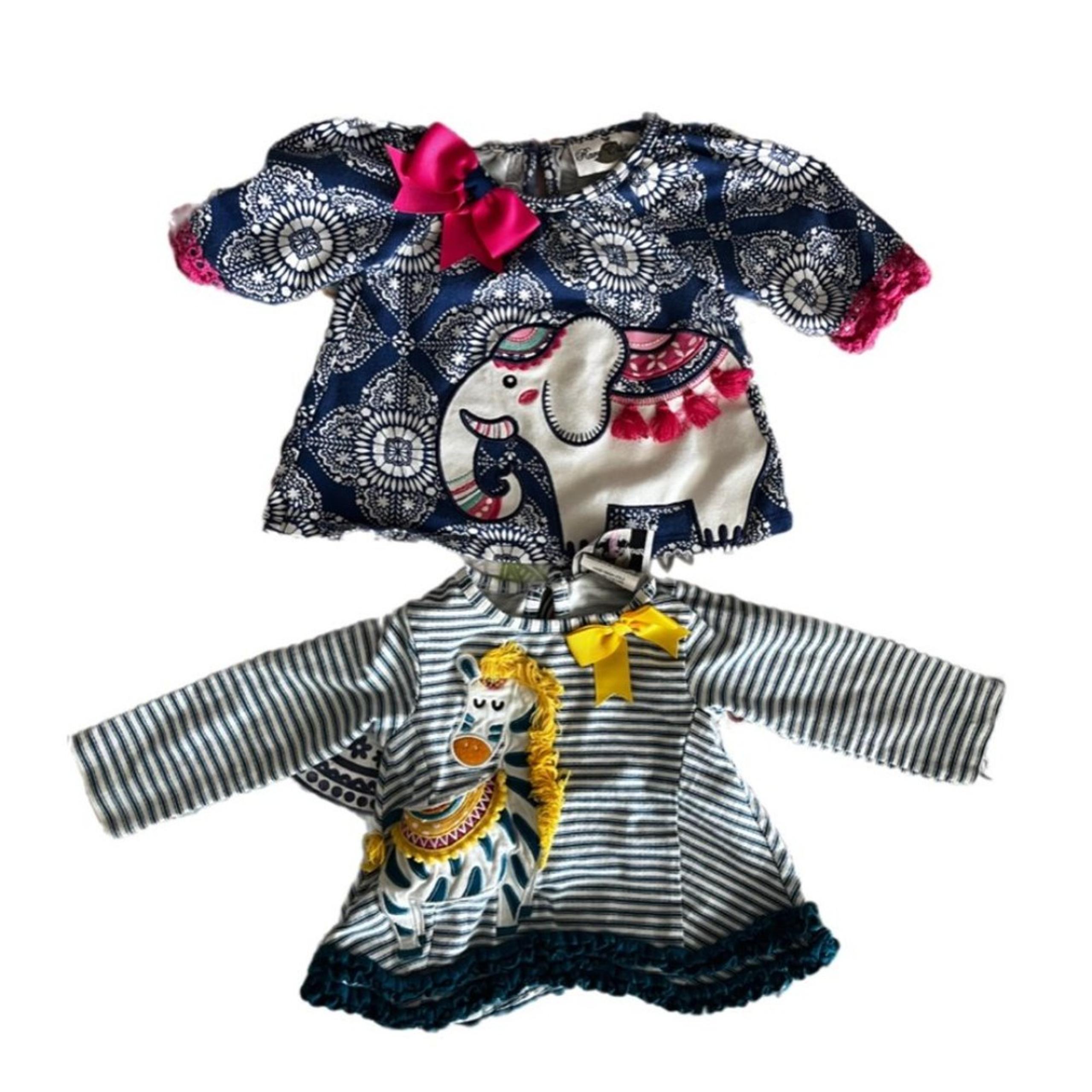 Rare Editions elephant giraffe baby girl
Tops