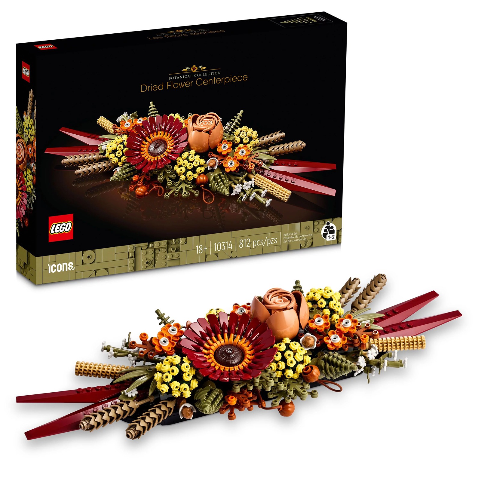 LEGO-Icons-Dried-Flower-Centerpiece-10314-Artificial-ghg outlet