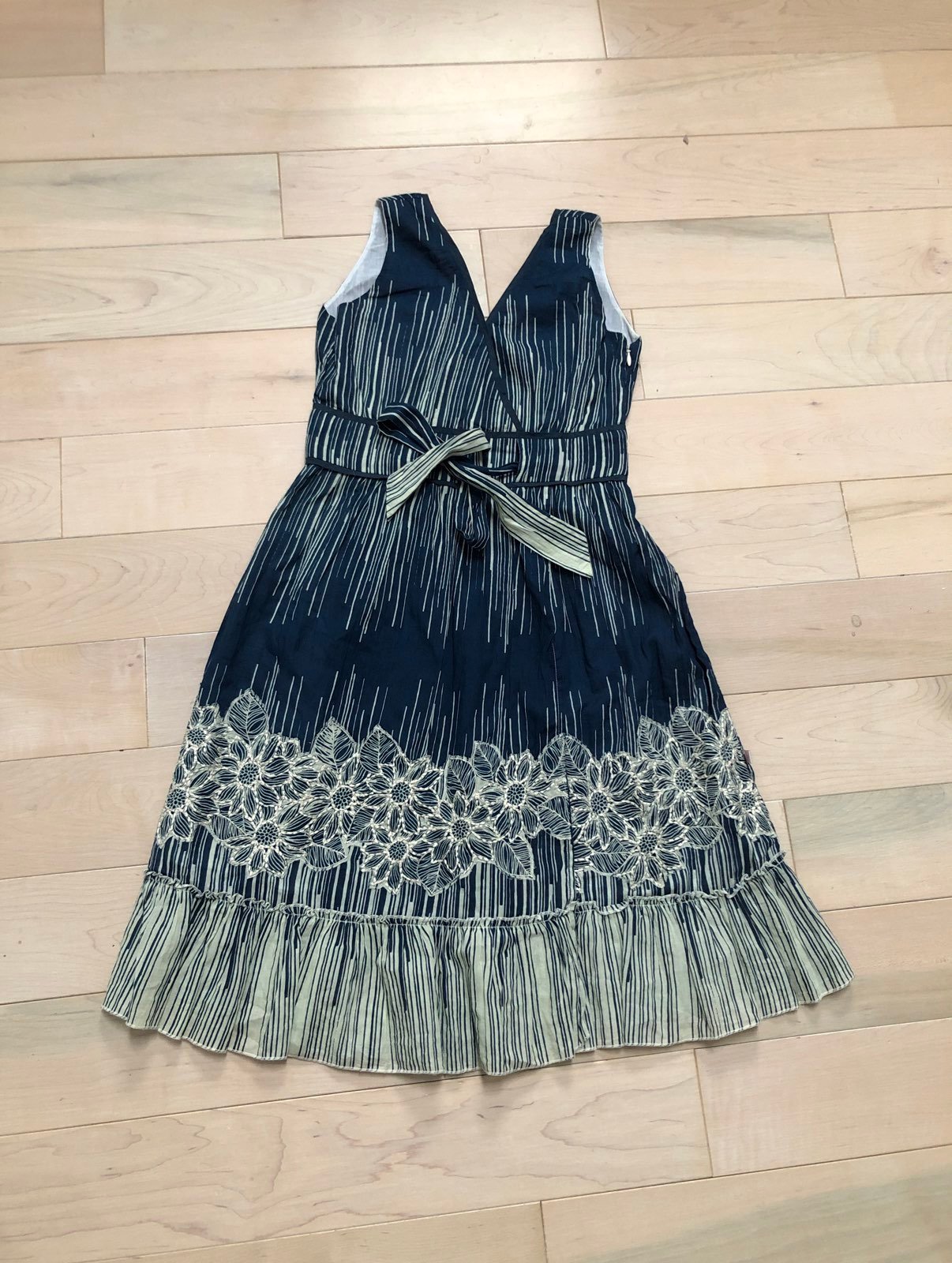 Designer girls Embroidered soft cotton dress