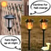 Dual Use Solar Flame Lights Outdoor 6 Pack, Solar Flickering Flame Pathway Light