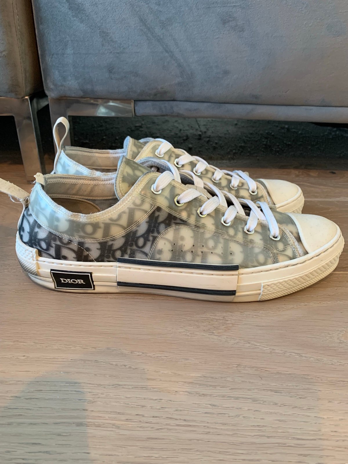 Dior b23 low top oblique sneaker sz 46 3SN249YJP H069 white black Size 13
