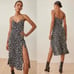 Reformation Crimini Midi Dress Black White Size 8