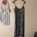 Reformation Crimini Midi Dress Black White Size 8