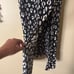 Reformation Crimini Midi Dress Black White Size 8