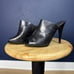 NWT Diane von Furstenberg studded leather heeled slides, size 7