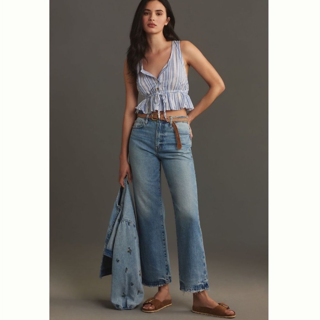 Frame Le Jane Crop High-Rise Straight-Leg Jeans