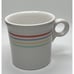 Fiesta Vintage White Striped Mug Ring Handle Cup Fiestaware DISCONTINUED HC USA