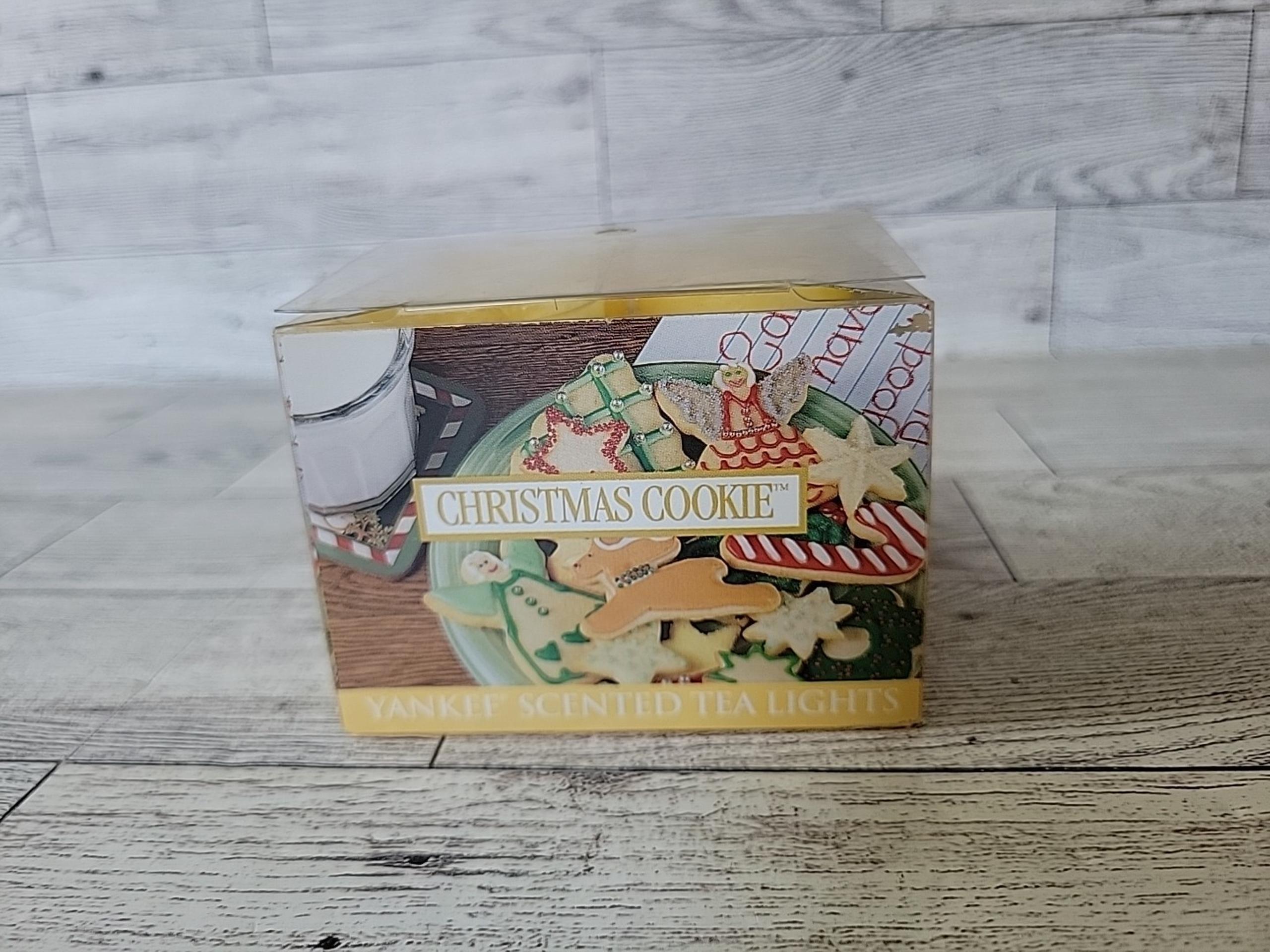 Yankee Candle Open Box 10 Christmas Cookie Scented Tea Lights Holiday Festive