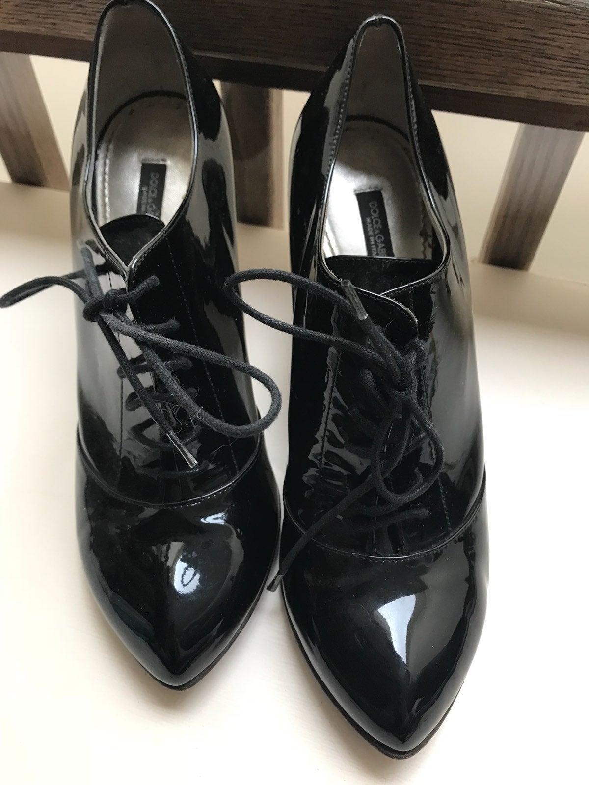dolce and gabbana Patten Leather Ankle B