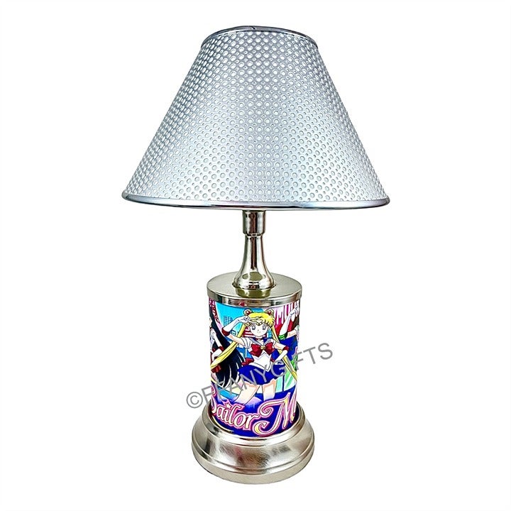 Sailor Moon Metal License Plate Handmade Sport Table Lamp Best Gift
