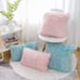 18x18 Inch Set of 2 Easter Decorations Pink Fluffy Pillow Covers