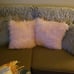 18x18 Inch Set of 2 Easter Decorations Pink Fluffy Pillow Covers