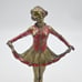 Antique 1920s Art Deco Bronze Ballerina Figure On Marble Base