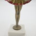 Antique 1920s Art Deco Bronze Ballerina Figure On Marble Base