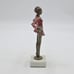 Antique 1920s Art Deco Bronze Ballerina Figure On Marble Base