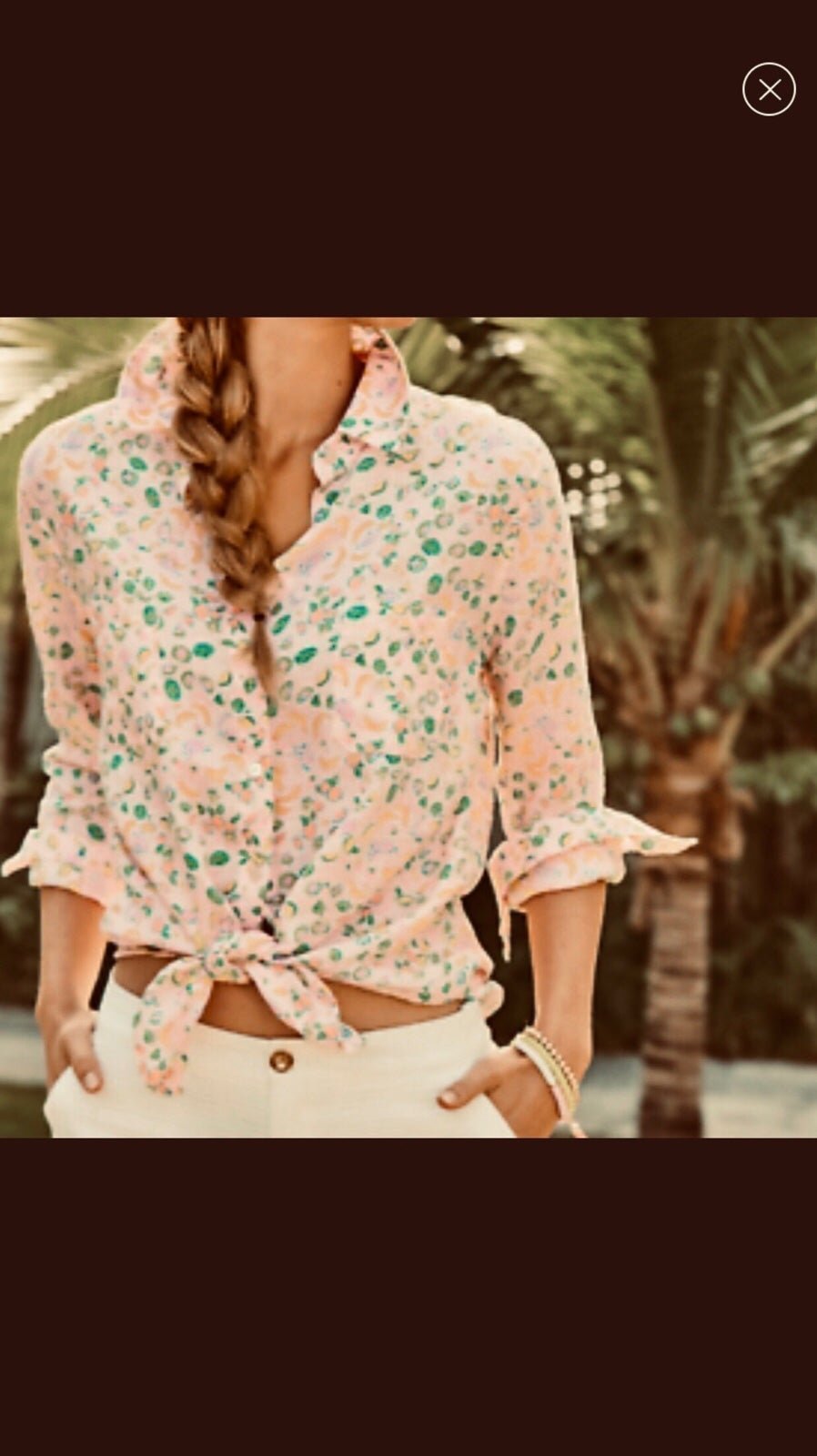 Lilly Pulitzer Sea View Button Down Shirt
