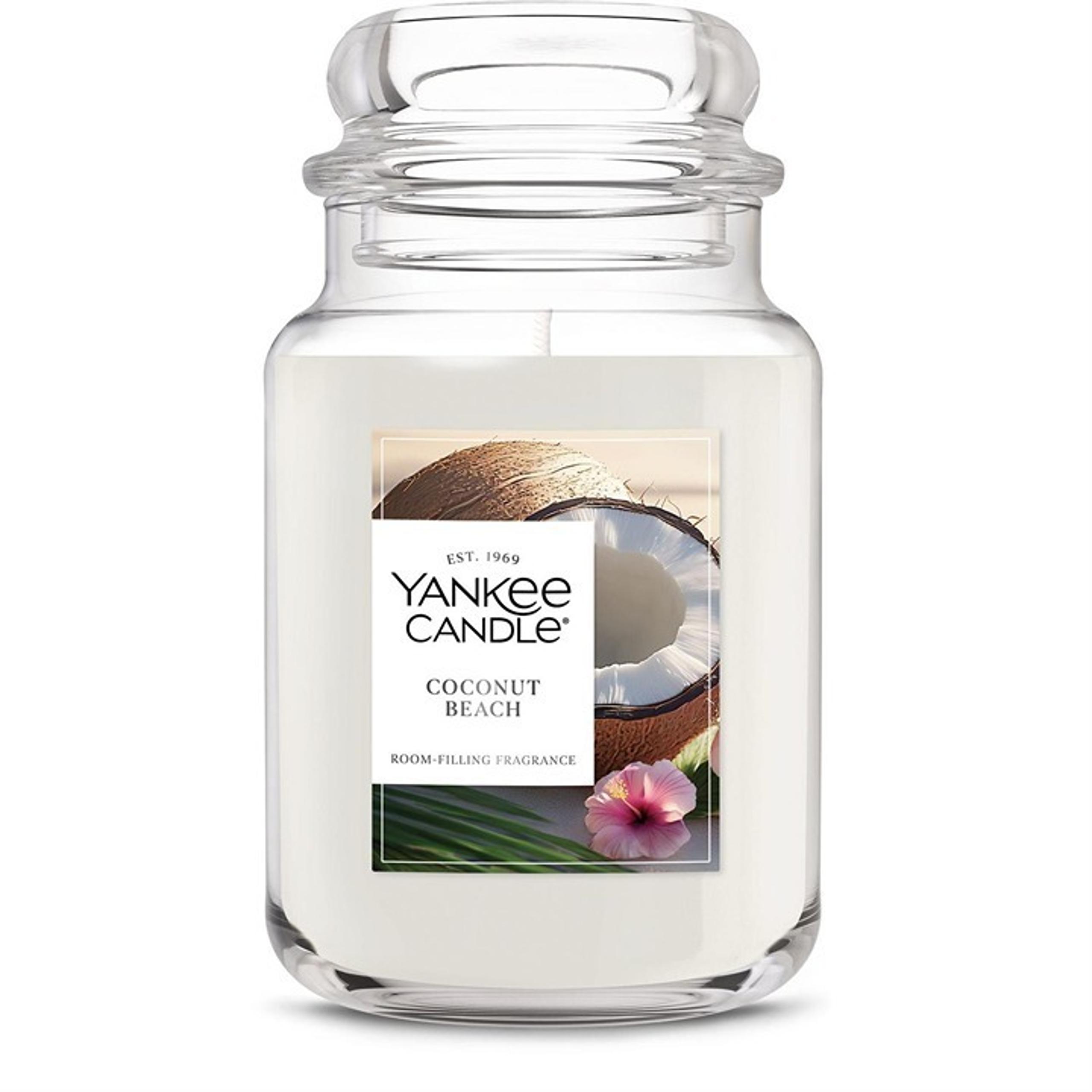 Yankee Candle Coconut Beach 22oz Large Jar Single Wick **FREE SHIP