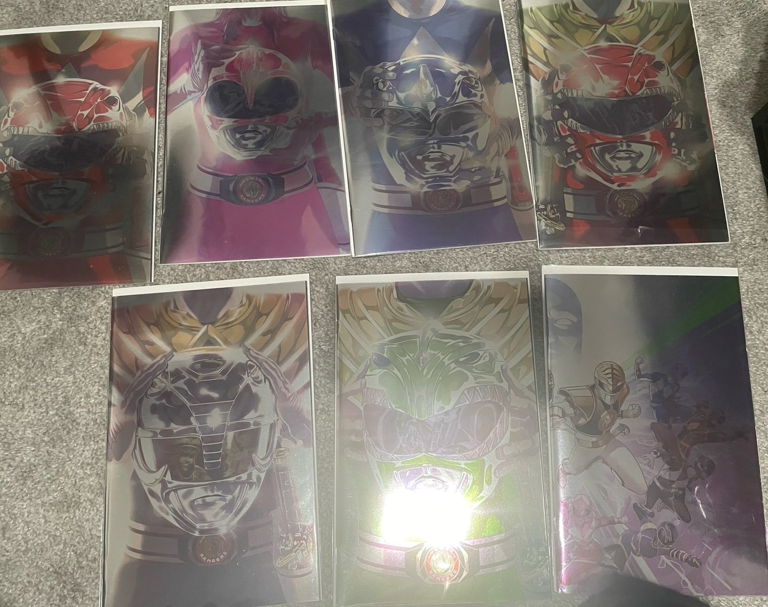 Power ranger foil lot (7 books)