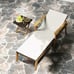 2 PCS Outdoor Chaise Lounge Chair Set w/Armrests & 4-Level Backrest for Poolside