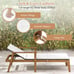 2 PCS Outdoor Chaise Lounge Chair Set w/Armrests & 4-Level Backrest for Poolside