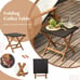 2 PCS Outdoor Chaise Lounge Chair Set w/Armrests & 4-Level Backrest for Poolside