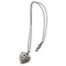 James Avery retired Floral Heart Pendant 18 Chain 925S