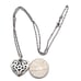 James Avery retired Floral Heart Pendant 18 Chain 925S