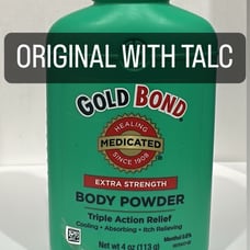 Gold Bond Body Powder Extra Strength w Talc 4 oz Original Formula Triple Action