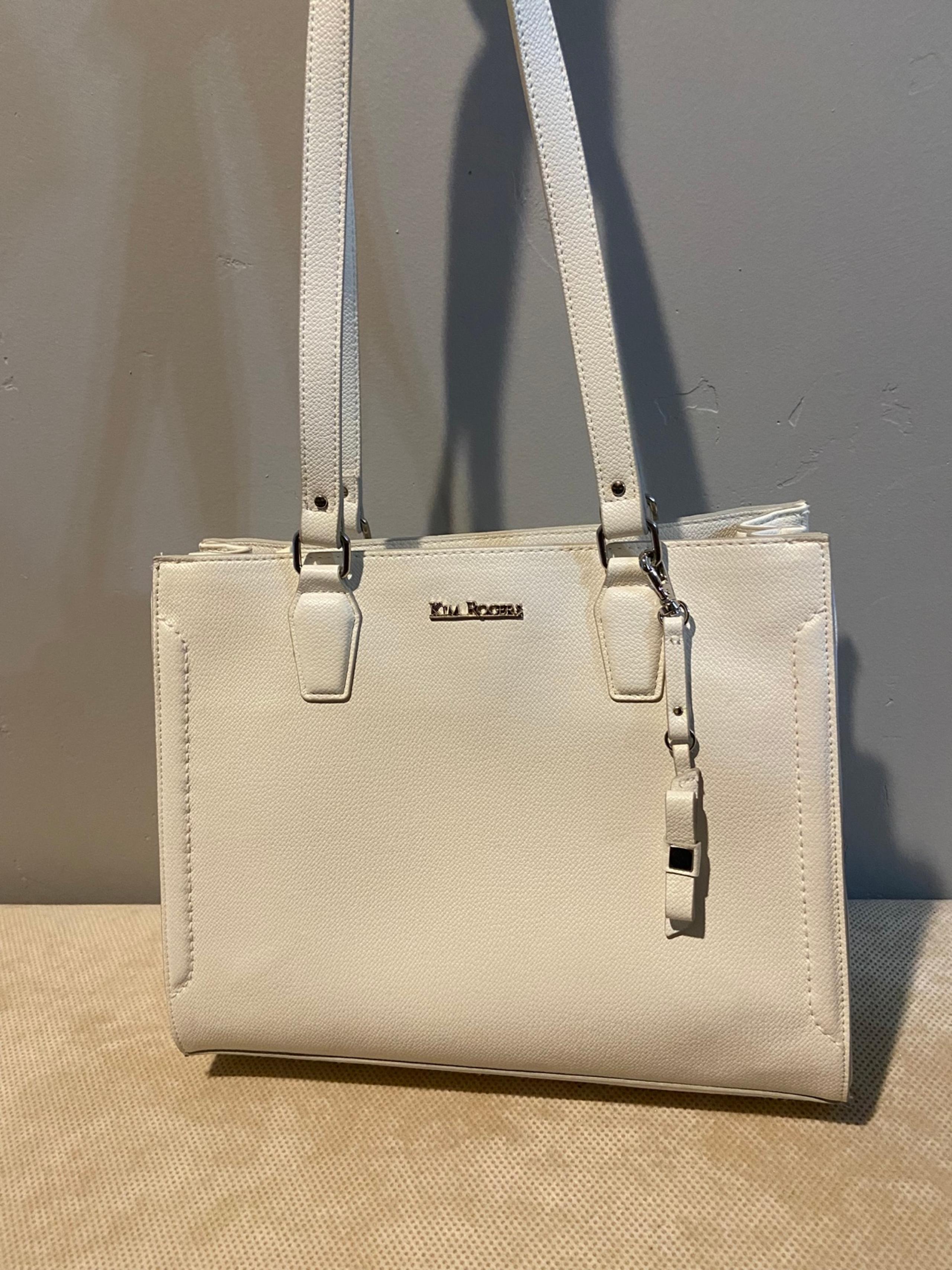 Kim Rogers White Handbag Purse