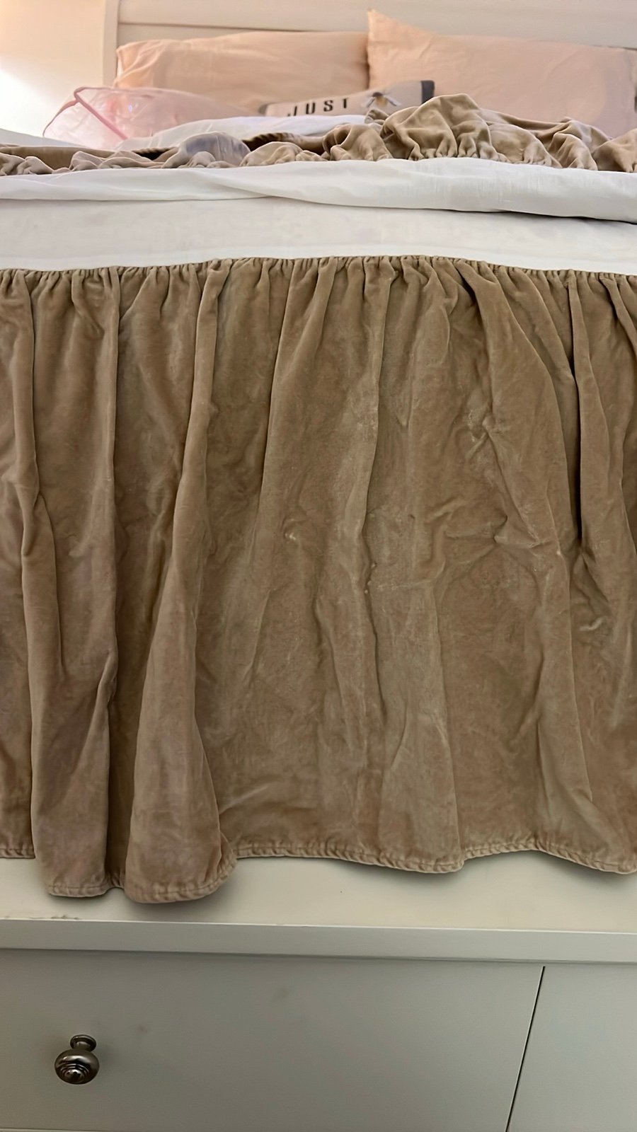 Ralph Lauren Velour Queen Bedskirt