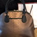 Metallic Bronze COACH handbag and wallet