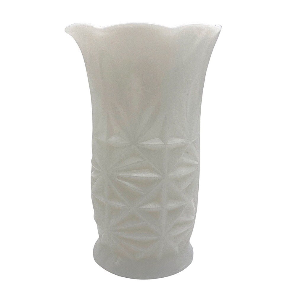 Vintage white milk glass vase