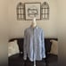 Ralph Lauren Classic Fit Navy Blue Pinstriped Button Down Shirt Size XL Classic