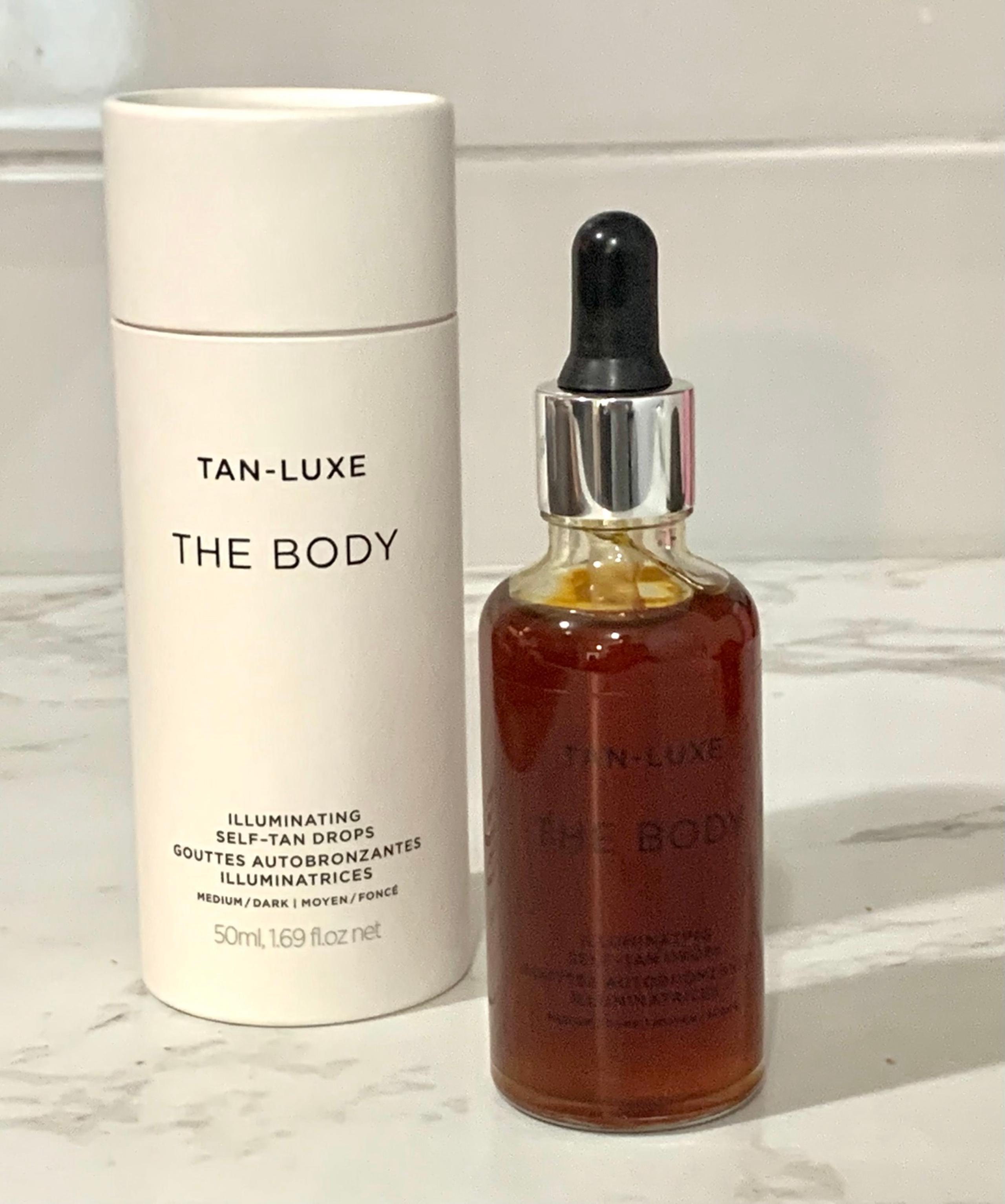 NIB Tan Luxe The Body Drops Medium/Dark 1.69 oz