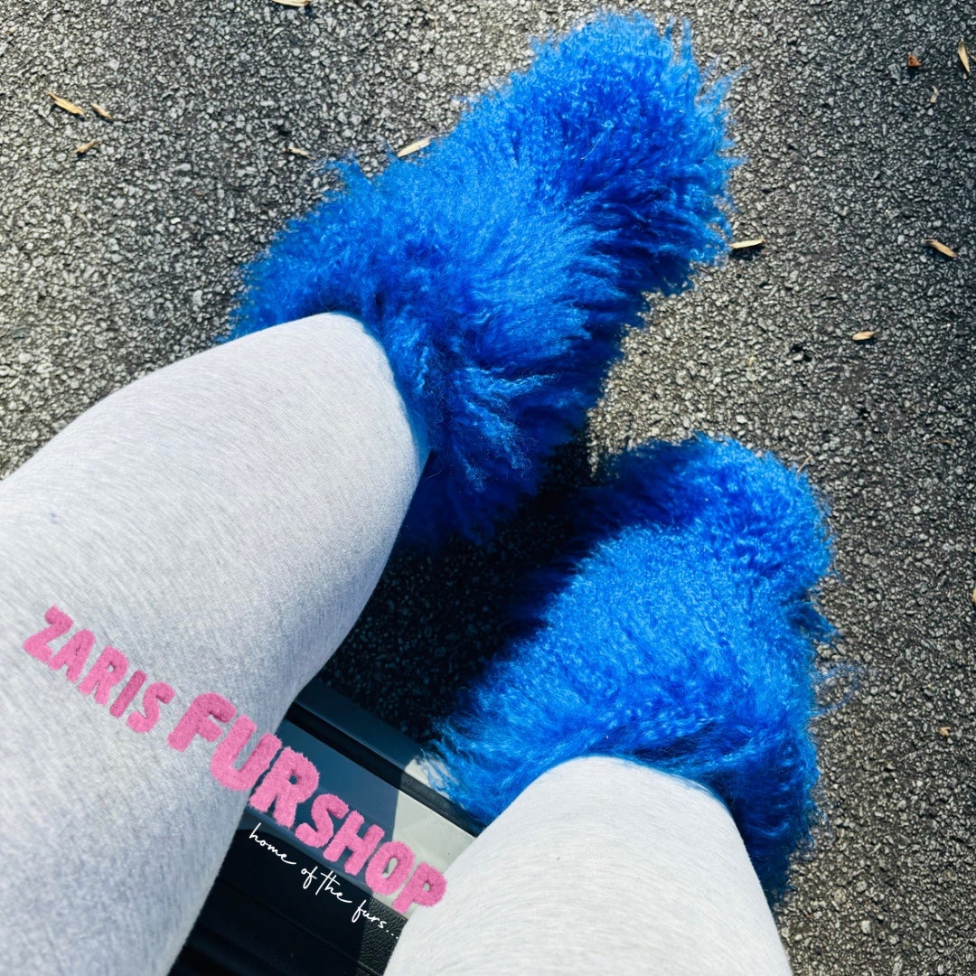 Blue Mongolian Boots