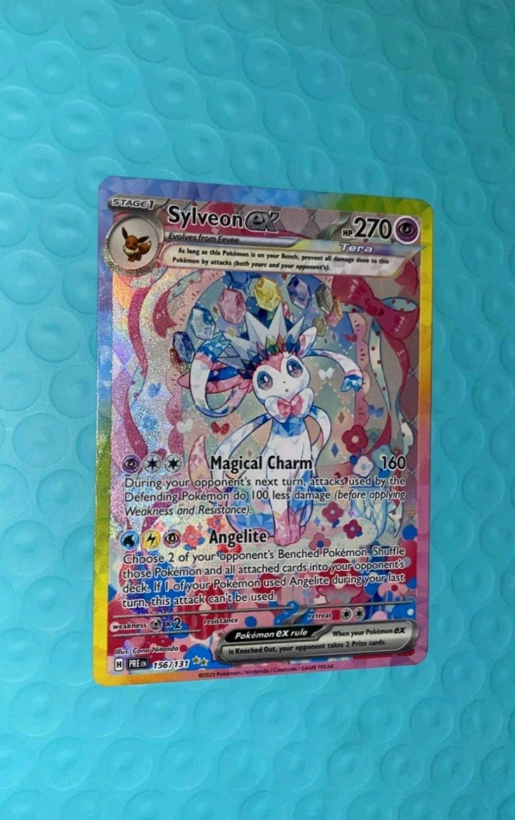 Sylveon ex 156/131 Prismatic Evolutions "SPECIAL ILLUSTRATION RARE" Treasure!