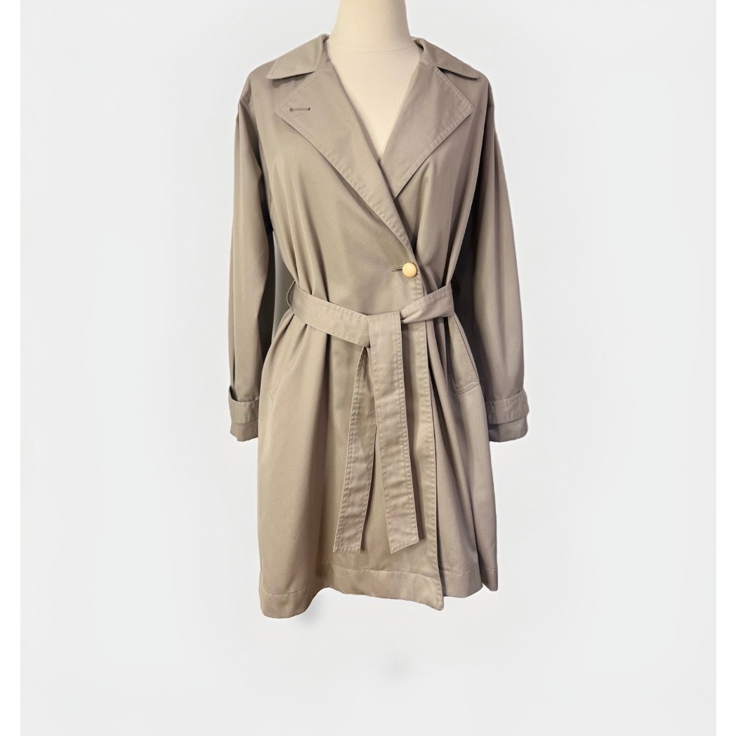Vintage Korean Women’s Classic Trench Coat S/M
