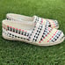 TOMS Alpargata Rope Espadrille Flat Womens 10 Natural Woven Boho Embroidered