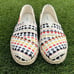TOMS Alpargata Rope Espadrille Flat Womens 10 Natural Woven Boho Embroidered