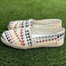 TOMS Alpargata Rope Espadrille Flat Womens 10 Natural Woven Boho Embroidered