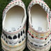 TOMS Alpargata Rope Espadrille Flat Womens 10 Natural Woven Boho Embroidered