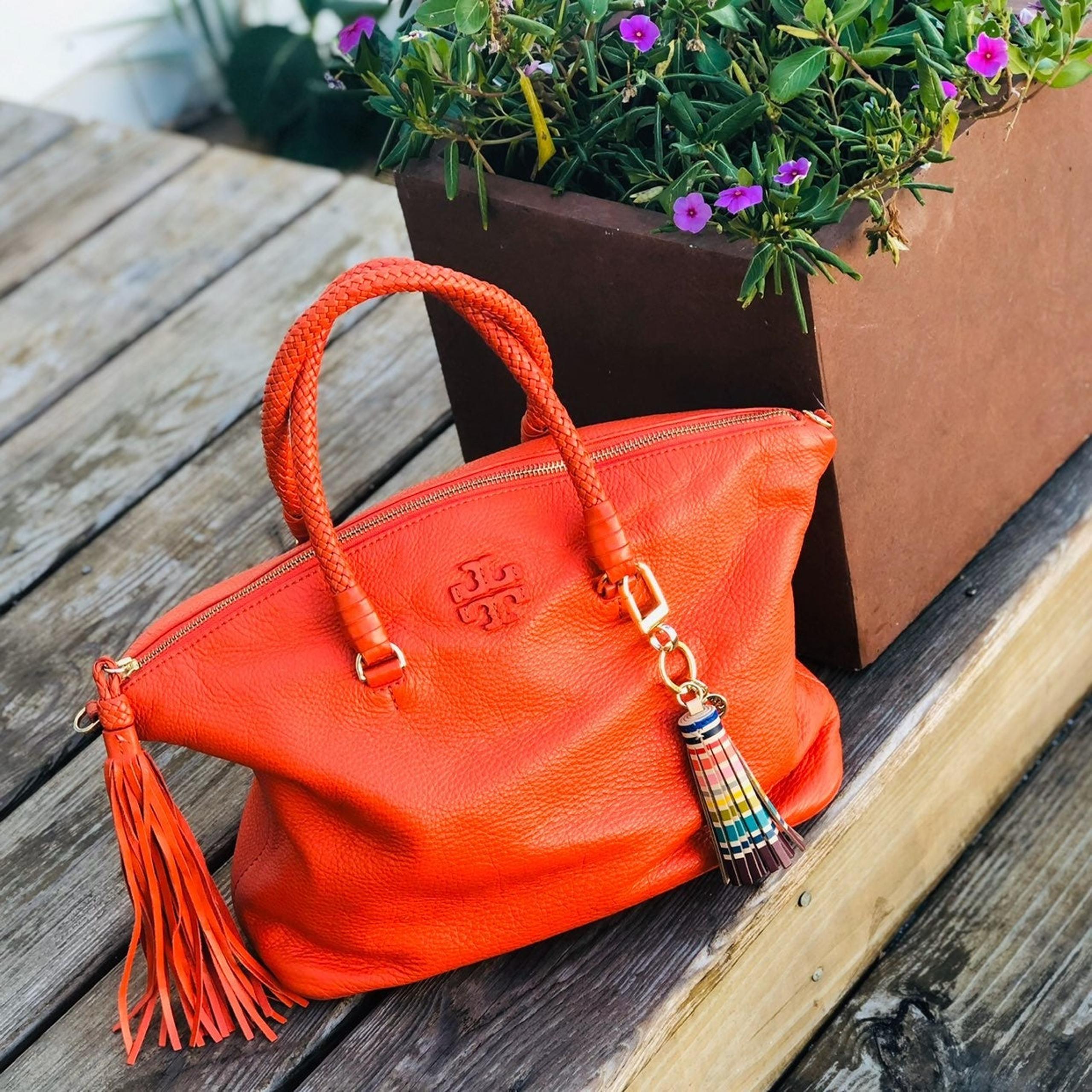 Tory Burch Pebbled Leather Satchel