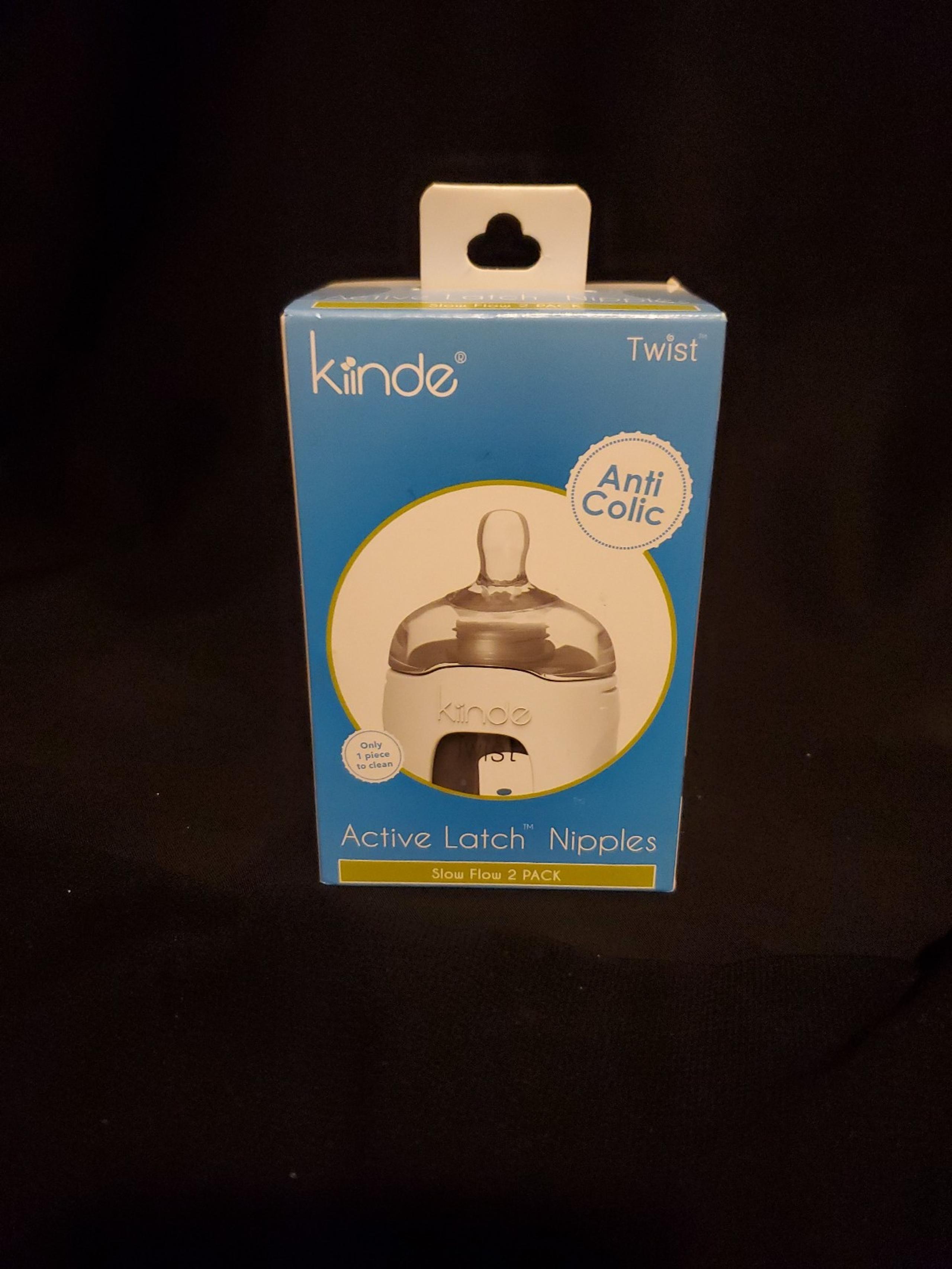 2 pack kiinde anticolic active latch nipples
