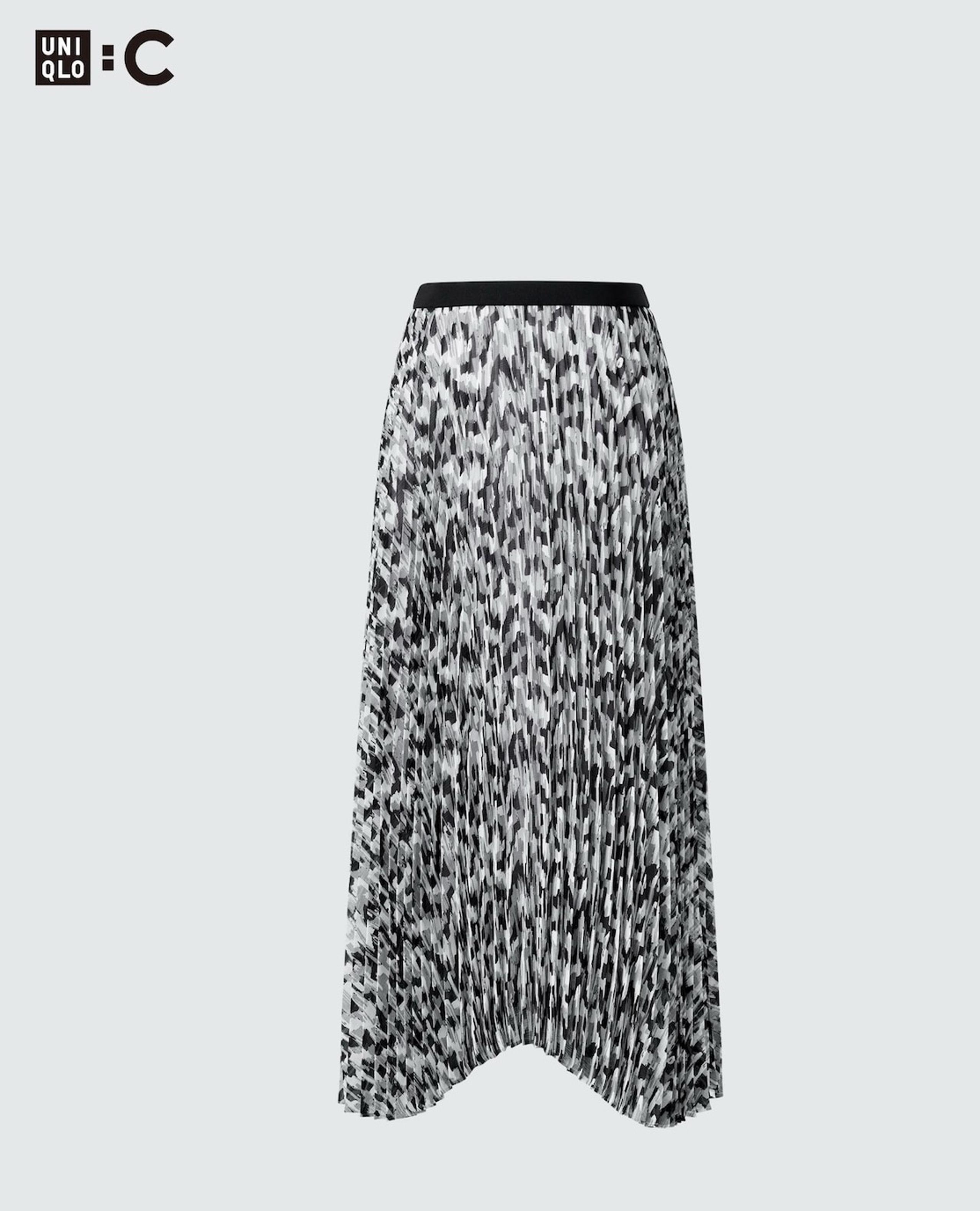 Uniqlo C Pleated Printed Skirt