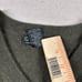 Giasone 100% Cashmere Sweater Mens L V Neck Olive Green Pullover Preppy