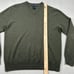 Giasone 100% Cashmere Sweater Mens L V Neck Olive Green Pullover Preppy