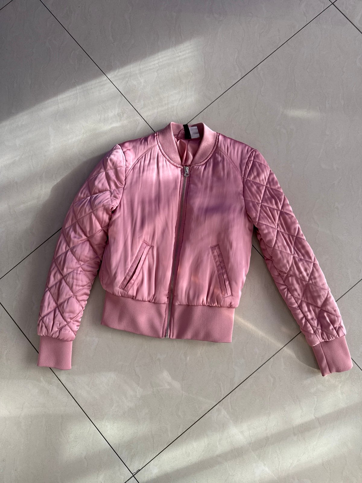 Light Pink Bomber Jacket
