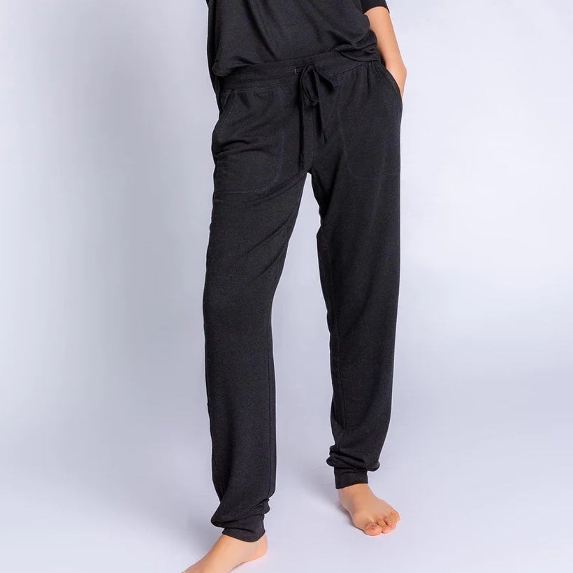 PJ Salvage XSmall Joggers Jammie Essential Lounge Pants in Black NWT