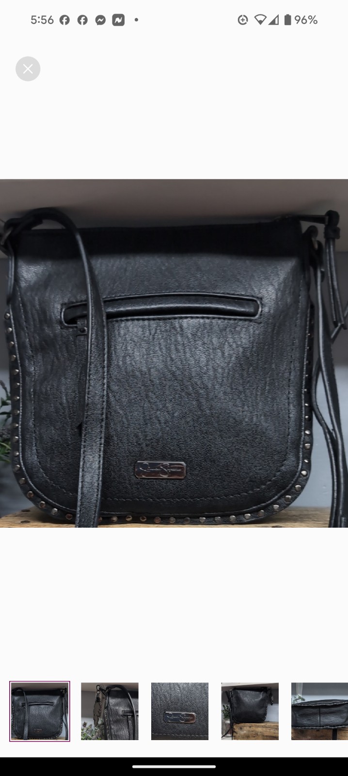 NWOT Jessica Simpson Black leather crossbody bag