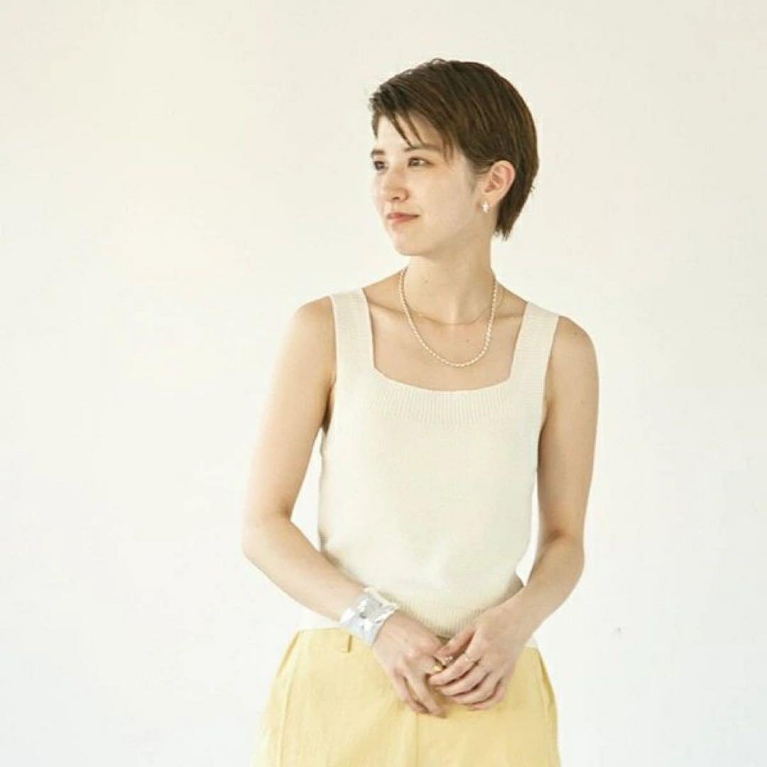 TODAYFUL トゥデイフル / LIFE's ライフズ / Square Knit Tan